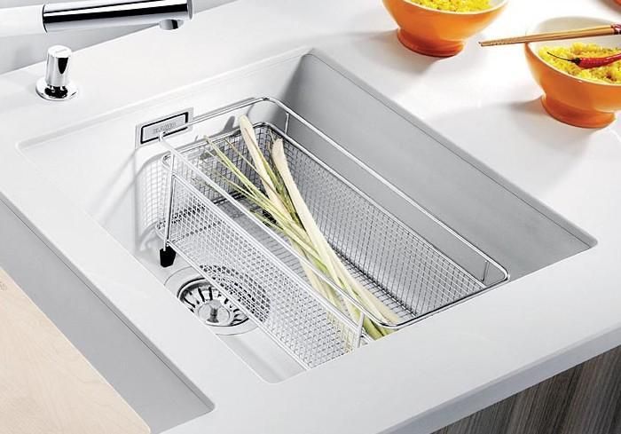 Кухонная мойка Blanco SUBLINE 400-U 523426 белый фото 5