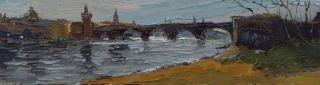 Картина "Мост" 37x9 Головченко Алексей