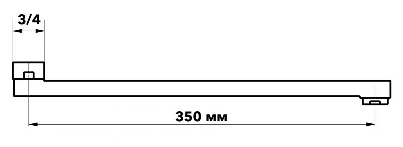 Излив плоский ESKO ESPL350L фото 2