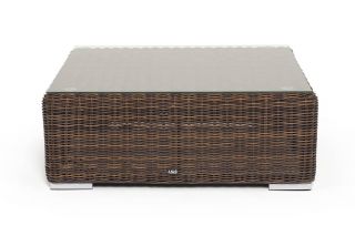 Журнальный столик 4SIS Капри плетеный, коричневого цвета BD-3128324