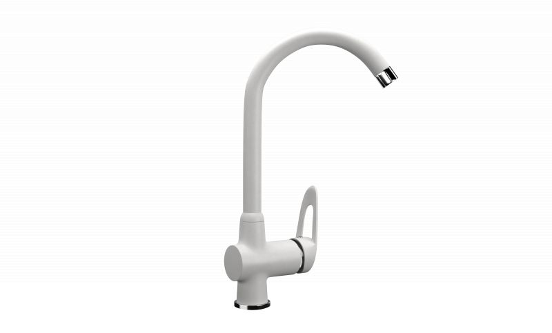 Смеситель для кухни Ulgran Classic U-006-341 белый фото 1