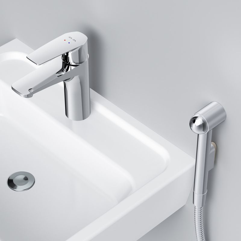 Смеситель для умывальника AM.PM Gem F90A03000 с гигиеническим душем фото 6