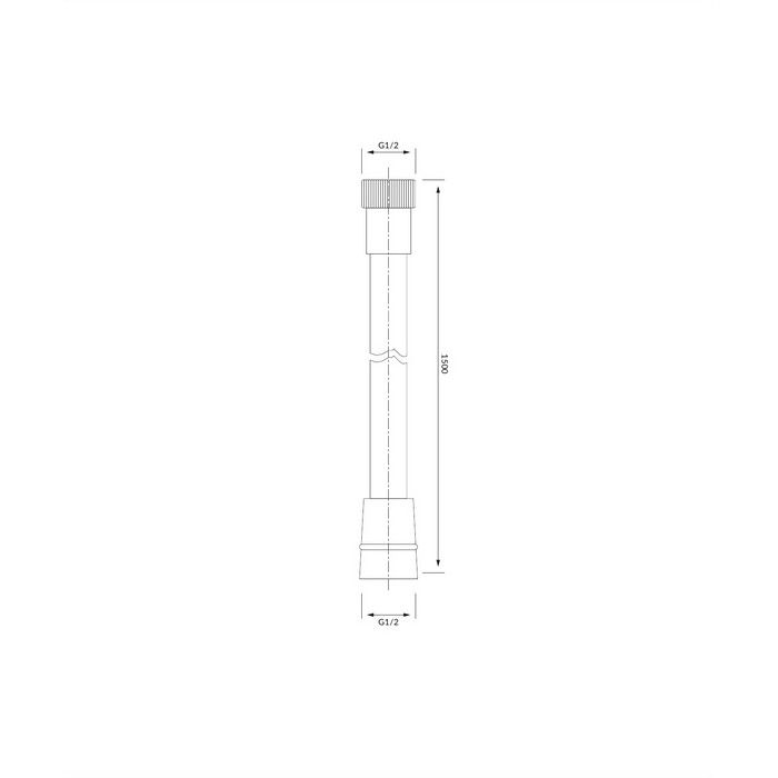 Душевой шланг OMNIRES  029GLB  150 см, брашированное золото