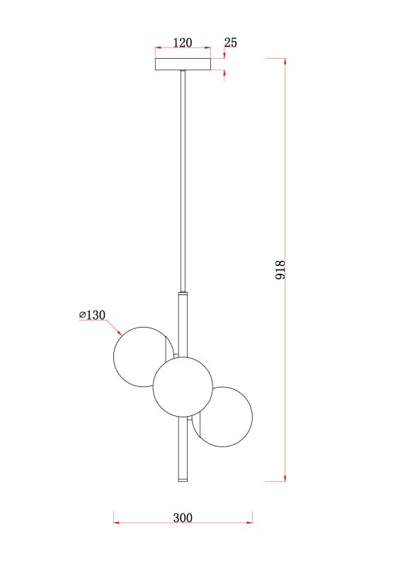 Подвесной светильник Freya Modern Zing FR5199PL-03BS