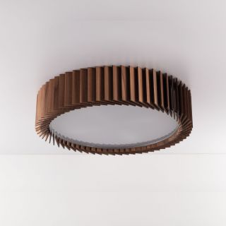 Потолочный светильник Woodled Rotor Chandelier M , американский орех , вплотную к потолку RC-02-M