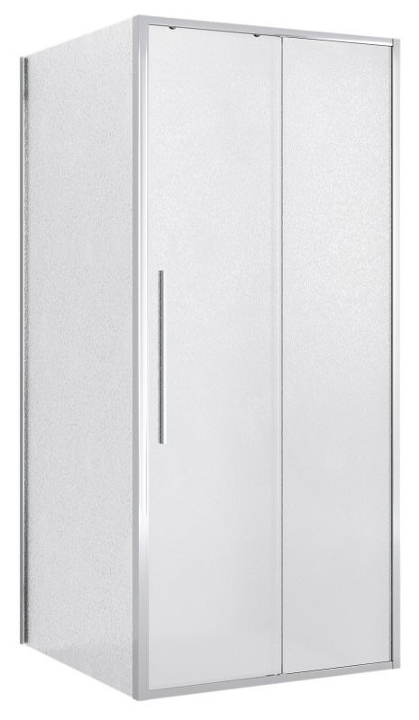 Душевой уголок Niagara Nova NG-65-9CH-CH90-34, 90х90 см, профиль хром, стекло шиншилла, L фото 1