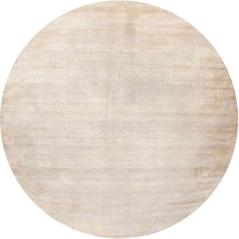 Индийский ковер из шерсти и арт-шёлка Carpet «MURUGAN» PLAIN-A038-BP10(Round) 249 x 249 см