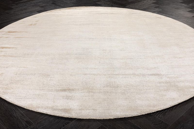 Индийский ковер из шерсти и арт-шёлка Carpet «MURUGAN» PLAIN-A038-BP10(Round) 249 x 249 см