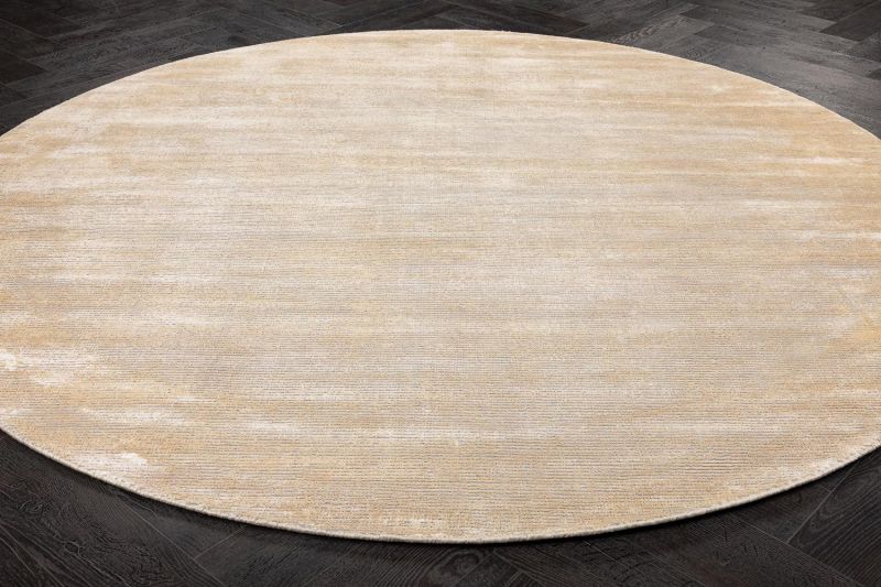 Индийский ковер из шерсти и арт-шёлка Carpet «MURUGAN» PLAIN-A038-BP10(Round) 249 x 249 см