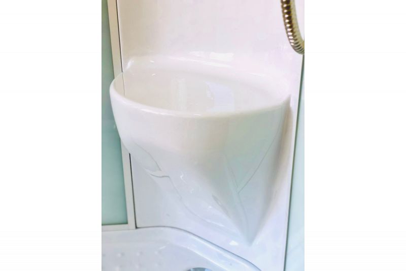 Душевая кабина Royal Bath HP RB80HP6-WT-BL стекло белое прозрачное/профиль черный фото 3