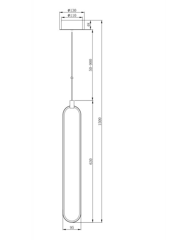 Подвесной светильник Maytoni Chain MOD017PL-L13N фото 5