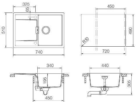 Мойка Schock Eton 45d 700744 пуро фото 6