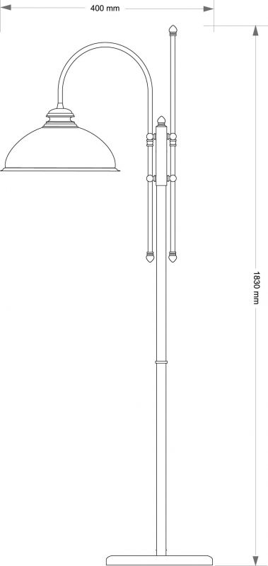 Напольный светильник KUTEK LIDO LID-LS-1(P)GR фото 2
