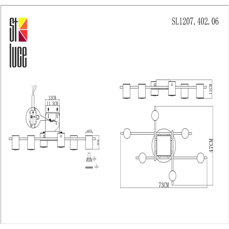 Светильник потолочный ST Luce VEROLI SL1207.402.06