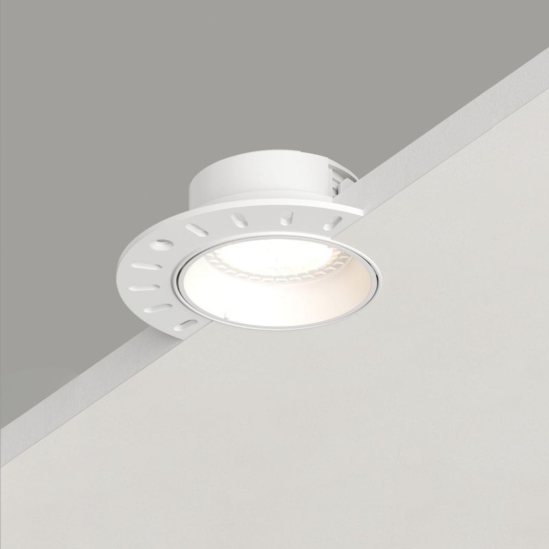 Встраиваемый светильник Denkirs IP 20, 10 Вт, GU5.3, LED, белый, пластик DK3055-WH фото 2