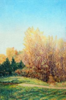 Картина "Ранняя осень. 9 часов утра" Владимир Абаимов