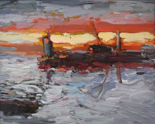 Картина "Морской закат" Отрошко Александр