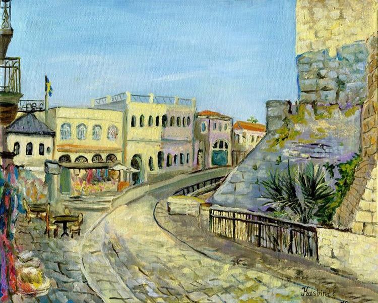 Картина "Яффские ворота. Иерусалим, Старый город" Кашина Евгения