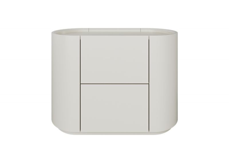 Тумба Ellipsefurniture прикроватная Lagom 2 ящика ширина 60 см (молочный) LG010305530301 фото 1