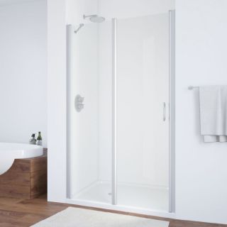 Душевая дверь Vegas Glass EP-F-1 105 07 01 L, профиль хром, стекло прозрачное