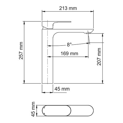 Смеситель WasserKRAFT Dinkel 5803H