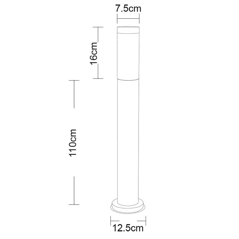 Наземный уличный светильник Arte Lamp Salire A3157PA-1SS фото 3