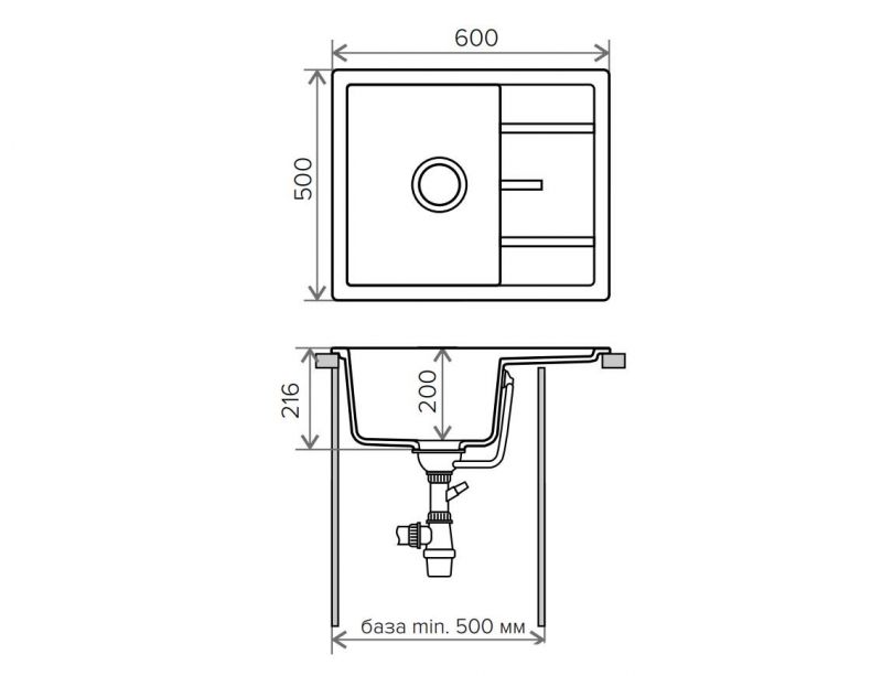 Мойка кухонная Tolero R-107 №101 бежевая