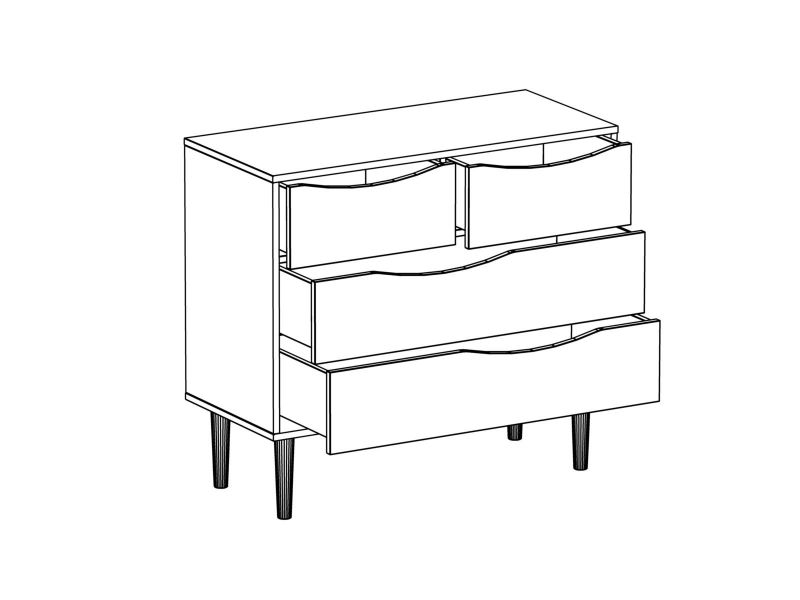 Комод Like ОГОГО Обстановочка белый BD-1742792 фото 4