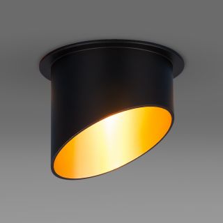 Встраиваемый точечный светильник Elektrostandard 7005 MR16 BK/GD черный/золото