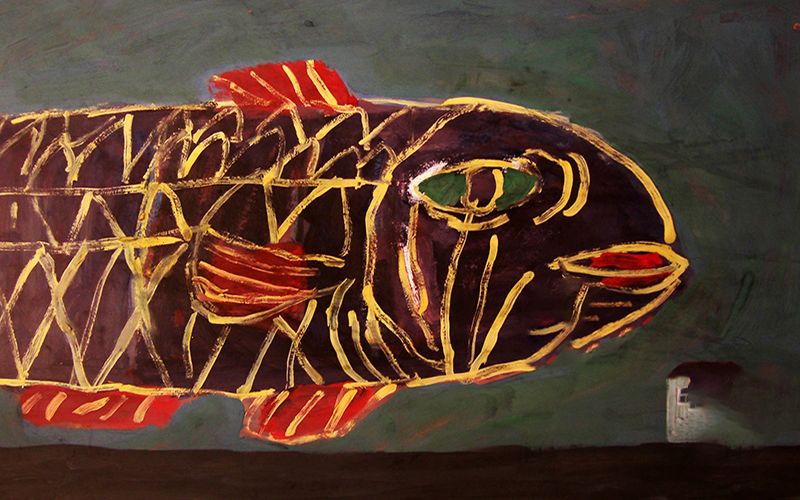Картина "Большая рыба" 85x60 Желнов Николай