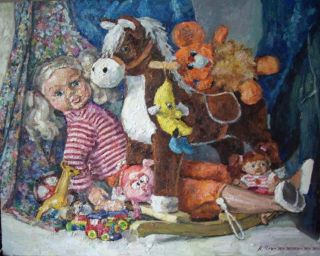 Картина "Игрушки для дочки" Ягужинская Анна