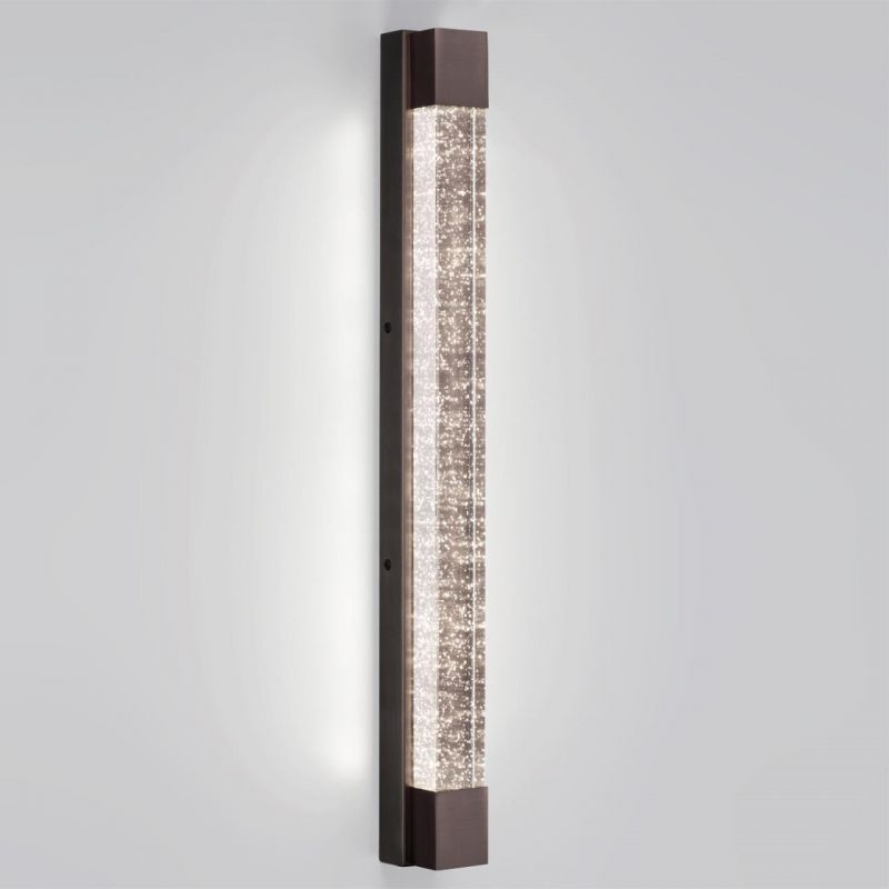 Настенный светильник Odeon Light брашир черн/металл/хрусталь IP20 LED 12W 600Лм 4000K MIRADA 6680/12WL