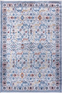 Турецкий ковер из вискозы и акрила Carpet «BELLA» 06502B-A.BEJ-GRI 280 x 380 см
