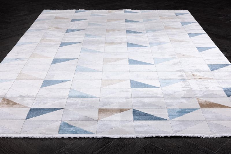 Турецкий ковер из полиэстера Carpet «PARKER» 0107A-BLU 240 x 340 см фото 2