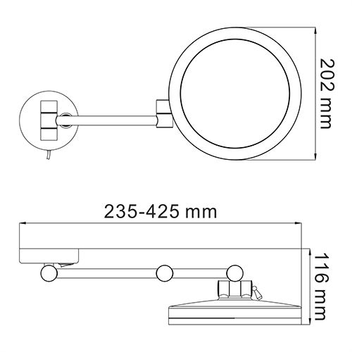 Зеркало WasserKRAFT K-1004