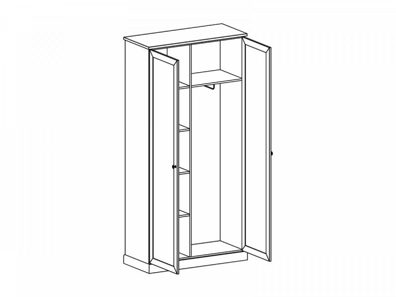 Шкаф двухдверный Caprio ОГОГО Обстановочка белый BD-1745044 фото 2