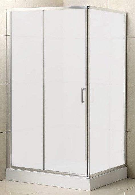 Душевой уголок BelBagno UNO UNO-AH-1-100/90-M-Cr, профиль хром, стекло матовое фото 1