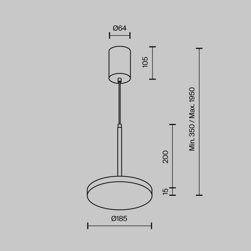 Подвесной светильник Maytoni Plato P076PL-L12W4K-BS