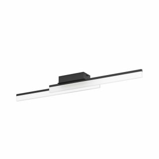 Настенно-потолочный светильник Eglo PALMITAL, 2X11W (LED), 3000K, 2700lm, IP44, L880, B100, H90, алюминий, сталь, черный / пластик, матовый
