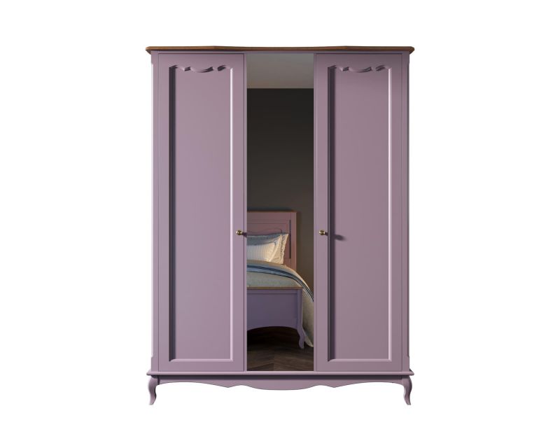Шкаф "Leontina Lavanda" двухстворчатый с зеркалом фиолетовый BD-3090767 фото 1