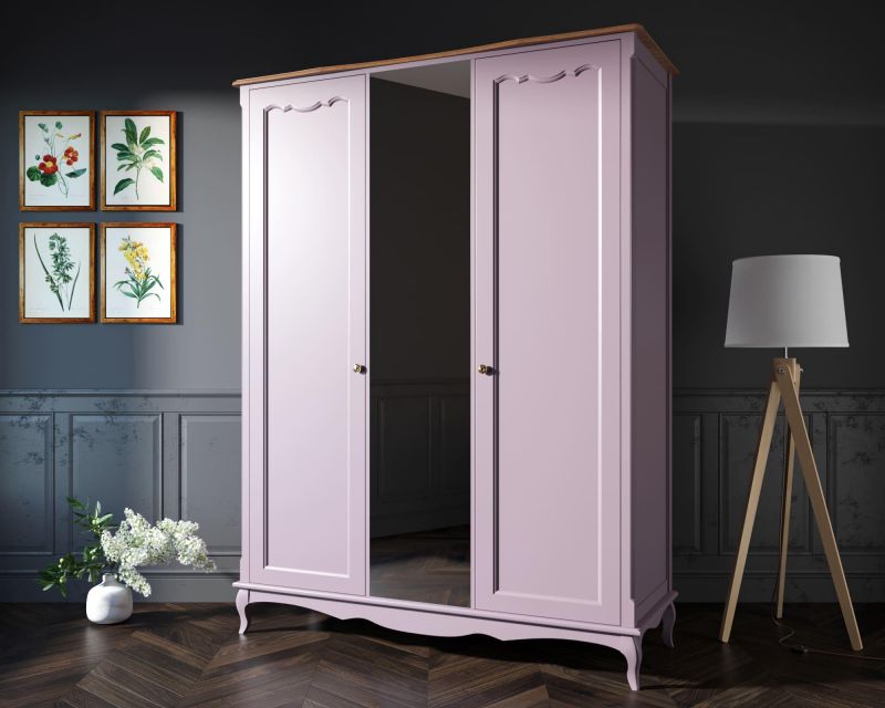 Шкаф "Leontina Lavanda" двухстворчатый с зеркалом фиолетовый BD-3090767 фото 4