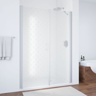 Душевая дверь Vegas Glass EP-F-2 180 07 R05 R, профиль хром, стекло с узором