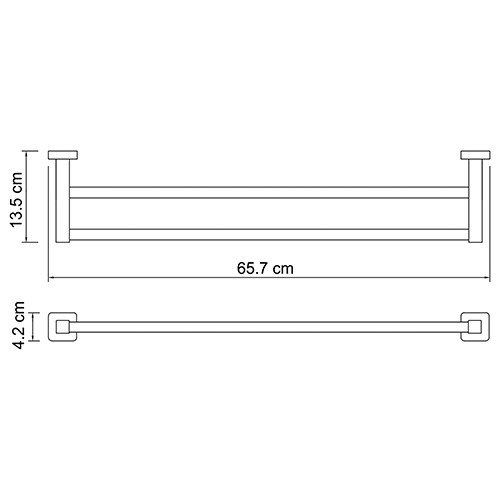 Держатель полотенец WasserKRAFT Lippe K-6540