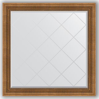 Зеркало с гравировкой в багетной раме 107x107 Evoform EXCLUSIVE-G BY 4455 бронзовый акведук