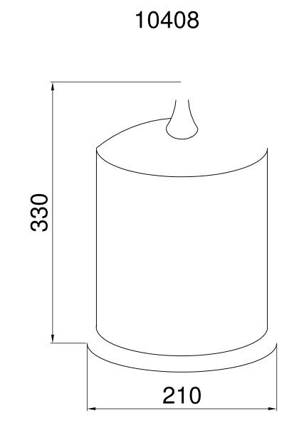 Ведро Boheme Imperiale 10408 золото