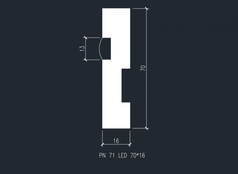 Плинтус Evrowood PN 021 LED