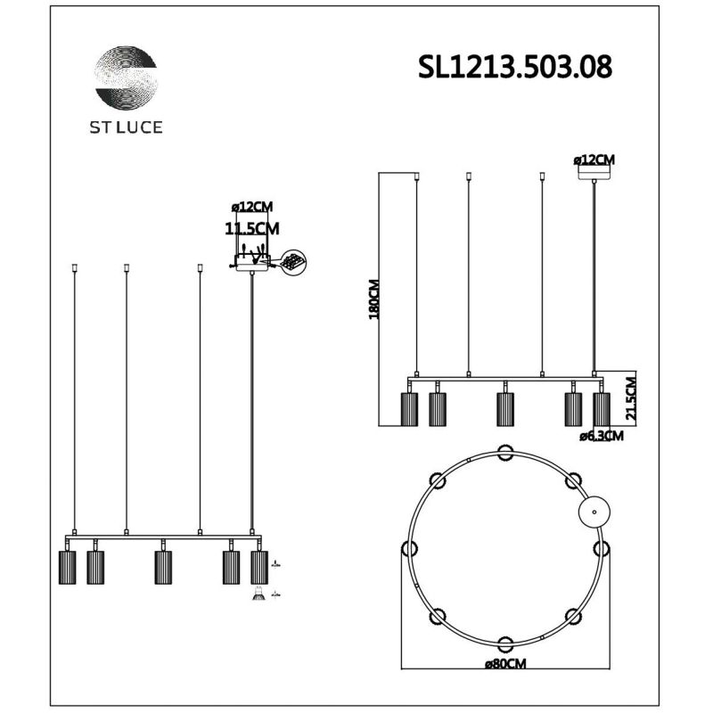 Светильник подвесной ST Luce KENDO SL1213.503.08