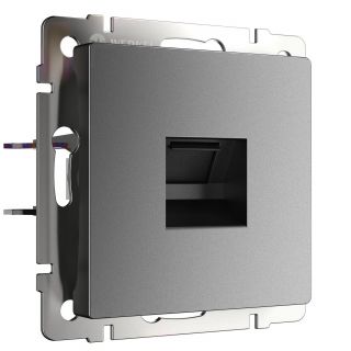 Розетка Ethernet RJ-45 (графит матовый) Werkel W1181064