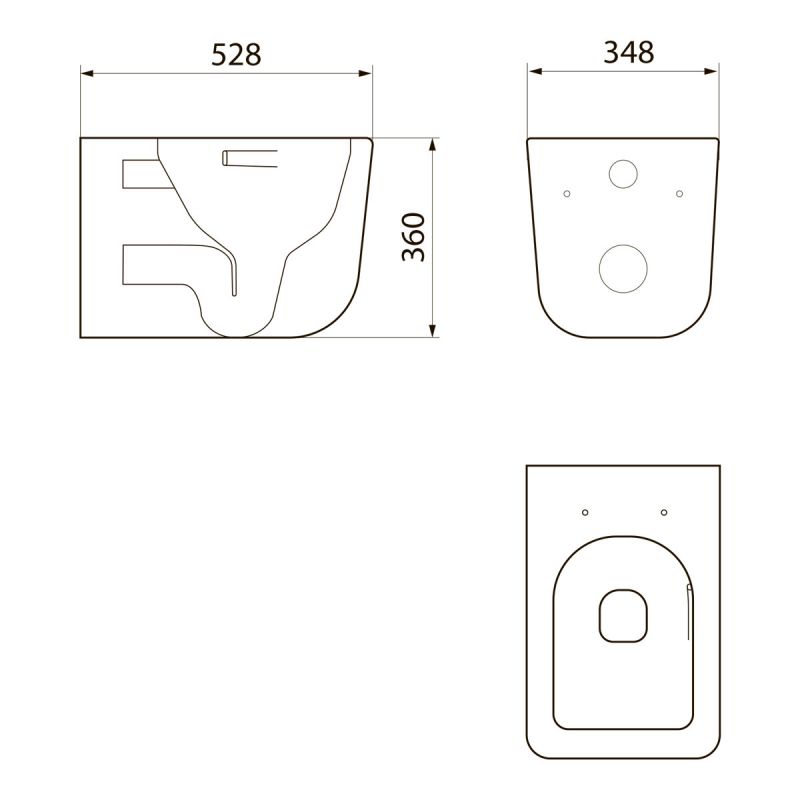 Унитаз Point Меркурий PN41831GM графит, с микролифтом