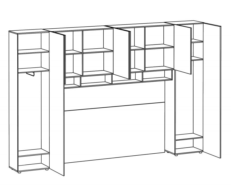 Композиция мебели ОГОГО Обстановочка Modus 73, серый, BD-3065833 фото 3